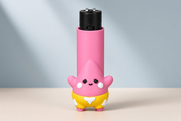 Pembe Deniz Yıldızı Figürlü Tekli Çakmak – Model 003