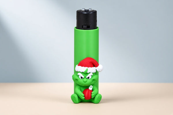 Yeşil Noel Figürü Tekli Çakmak – Model 044